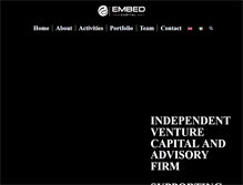 Tablet Screenshot of embedcapital.com